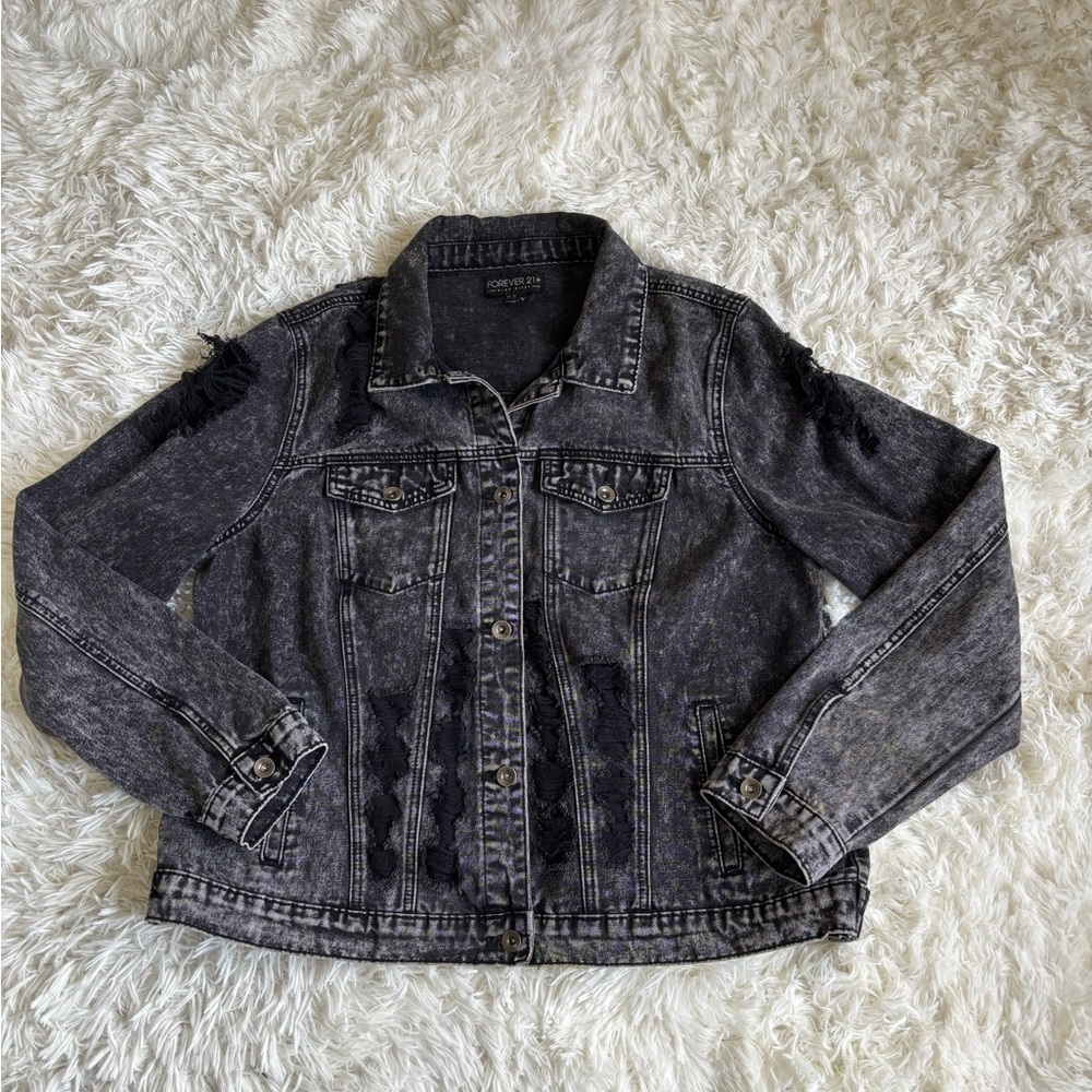 Forever 21 Black Denim Jacket